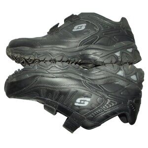 Skechers Mens 13 X-Wide Black Afterburn Memory Fit-Final Cut Sneaker